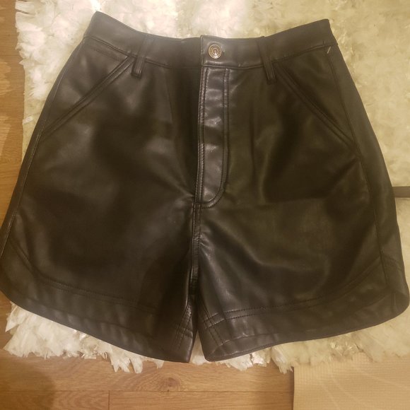 Lita Faux Leather Shorts 